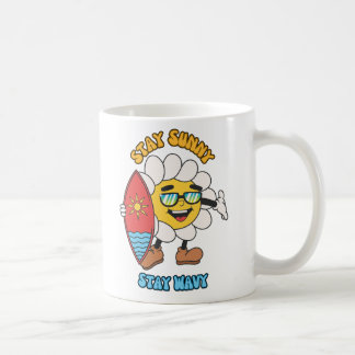 Taza De Café Mantén el Sol, Mantén la Ola