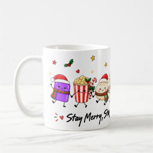 Taza De Café Mantén la alegría, mantén la suavidad Navidad Vira
