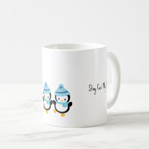 Taza De Café Mantén la Calma Amigo Pingüinos 