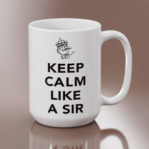 Taza De Café Mantén la Calma Como Un Señor - con Corona