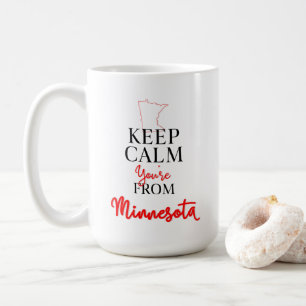 Taza De Café Mantén la calma eres de Minnesota