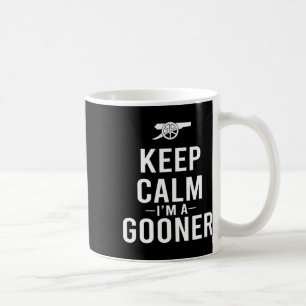 Taza De Café Mantén la calma soy una camiseta de Gooner