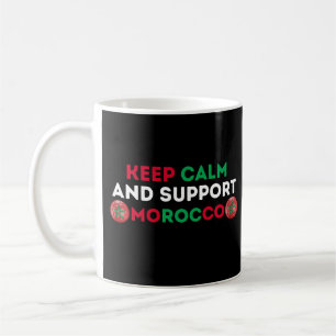 Taza De Café Mantén la calma y apoya al equipo nacional de fútb