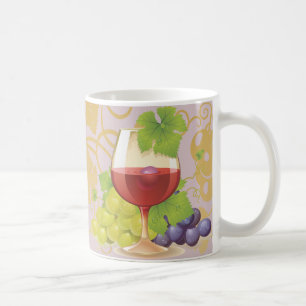 Taza De Café Mantén la Calma y Bebe Vino Regalo Diseño de Arte