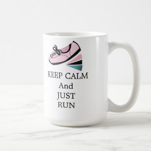 Taza De Café Mantén la calma y corre