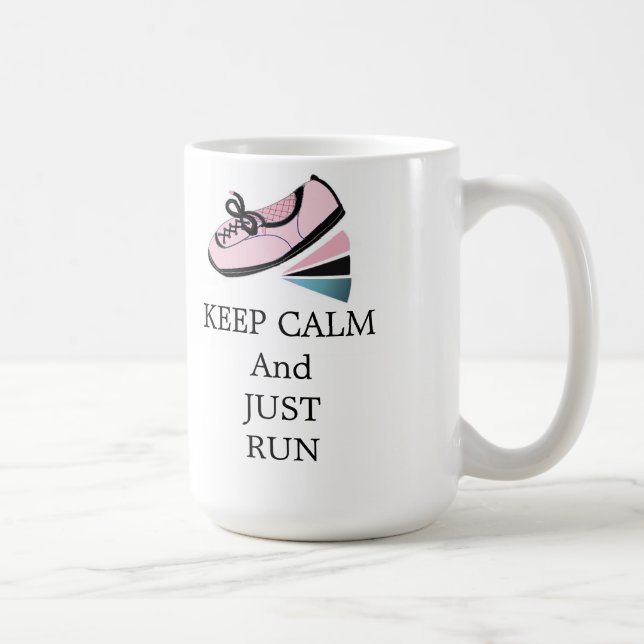 Taza De Café Mantén la calma y corre (Derecha)