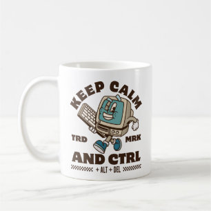 Taza De Café Mantén la calma y CTRL