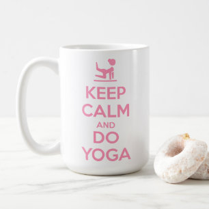 Taza De Café Mantén la calma y haz yoga