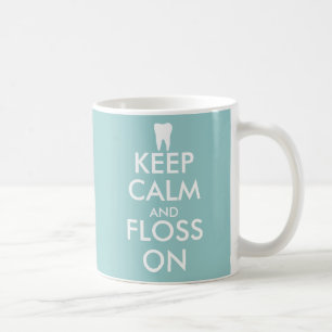 Taza De Café Mantén la calma y lanza sobre Mug para la oficina