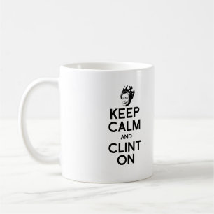 TAZA DE CAFÉ MANTÉN LA CALMA Y VOTA POR CLINTON --