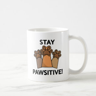 Taza De Café Mantén la pata positiva