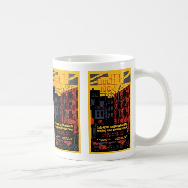 Taza De Café Mantén limpio tu barrio (Derecha)