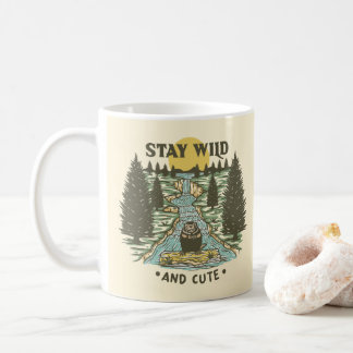 Taza De Café Mantén Salvaje y Lindo
