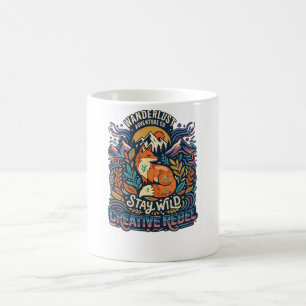 Taza De Café Mantén tu Espíritu Salvaje – Libre para Almas Aven