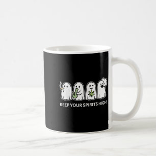 Taza De Café Mantén tus espíritus Altos Fantasmas Hallowee de M