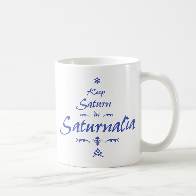 Taza De Café Mantener a Saturno en Saturnalia (Derecha)