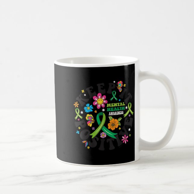 Taza De Café Mantener Conciencia Mental Positiva (Derecha)