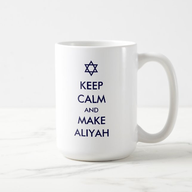 Taza De Café Mantener La Calle Y Hacer Aliyah (Derecha)