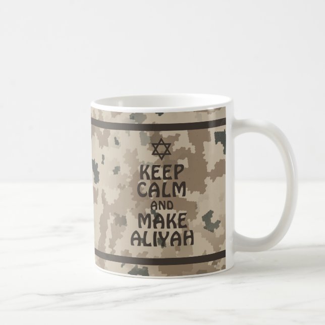 Taza De Café Mantener La Calle Y Hacer Aliyah (Derecha)