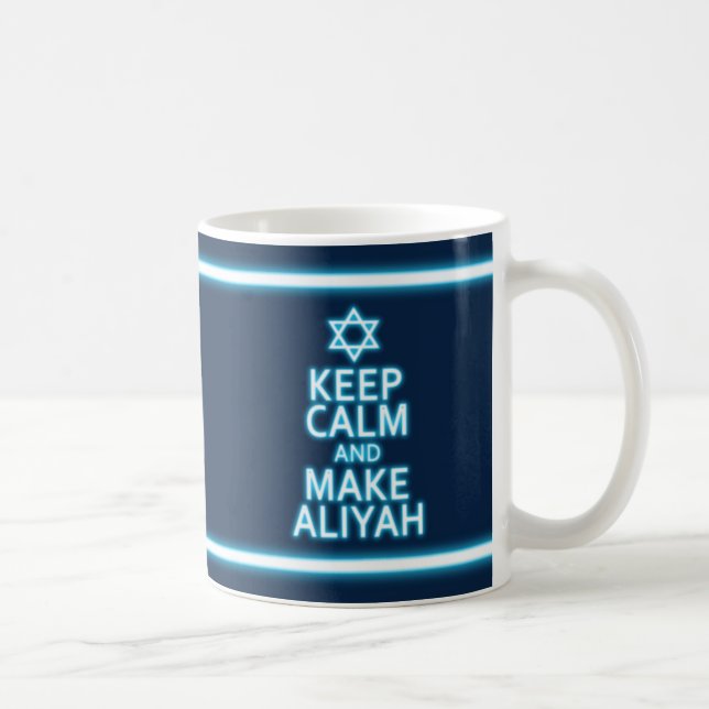 Taza De Café Mantener La Calle Y Hacer Aliyah (Derecha)