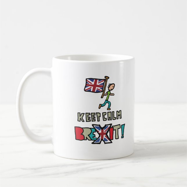 Taza De Café Mantener la calma Brexit (Izquierda)
