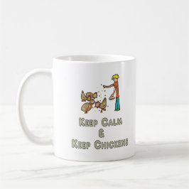 Taza De Café Mantener la calma del pollo