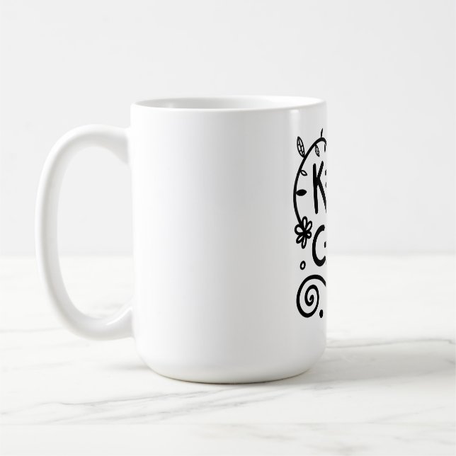 Taza De Café Mantener la calma, el graffiti, la naturaleza (Izquierda)