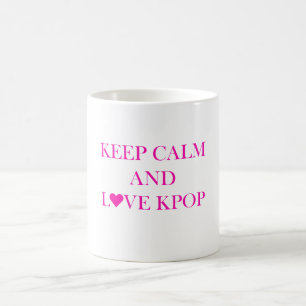 Taza De Café Mantener la calma y amar Kpop Mug