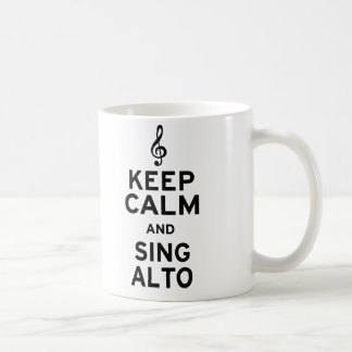 Taza De Café Mantener la calma y cantar alto