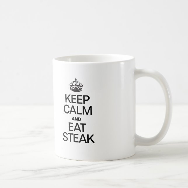 TAZA DE CAFÉ MANTENER LA CALMA Y COMER EL PASO (Derecha)