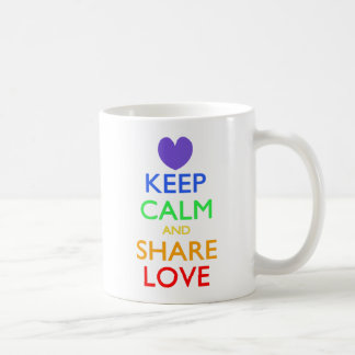 Taza De Café Mantener la calma y compartir el amor
