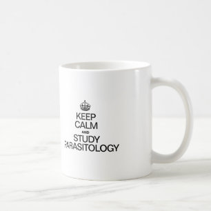 TAZA DE CAFÉ MANTENER LA CALMA Y ESTUDIAR LA PARASITOLOGÍA