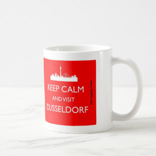 Taza De Café Mantener la calma y visitar Dusseldorf - - Mug