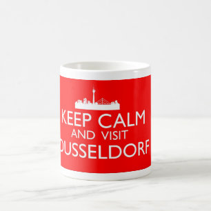 Taza De Café Mantener la calma y visitar Dusseldorf Mug