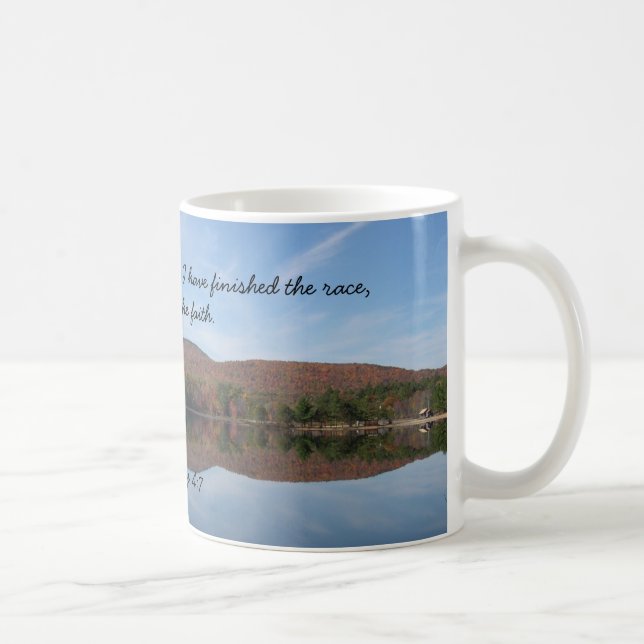Taza De Café Mantener la fe en la escritura cristiana (Derecha)