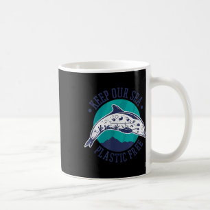 Taza De Café Mantener Nuestro Mar Libre de Plástico, Protección