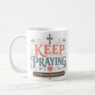 Taza De Café Mantener Orando Devocional Matutino de Oración Dia