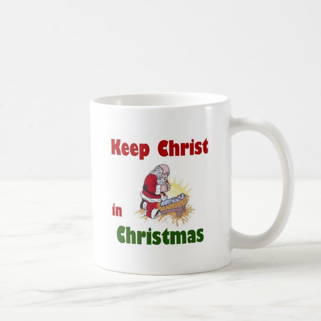 Taza De Café Mantenga a Cristo navidad (Derecha)