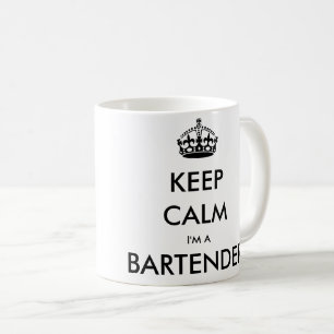 TAZA DE CAFÉ MANTENGA CALMA, SOY BARTENDER
