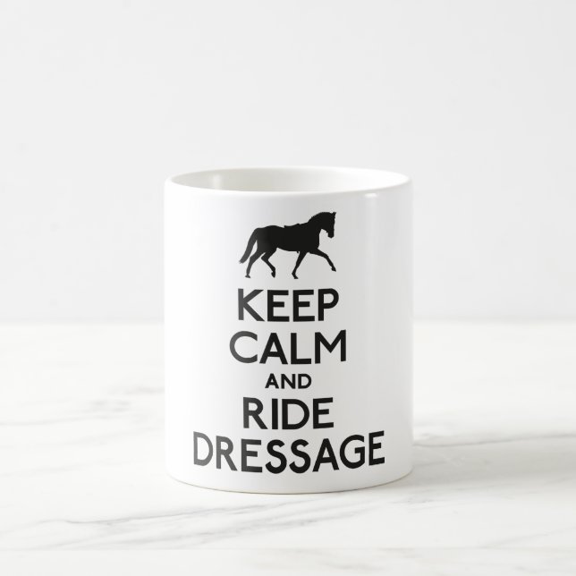 Taza De Café Mantenga dressage tranquilo y del paseo (Centro)