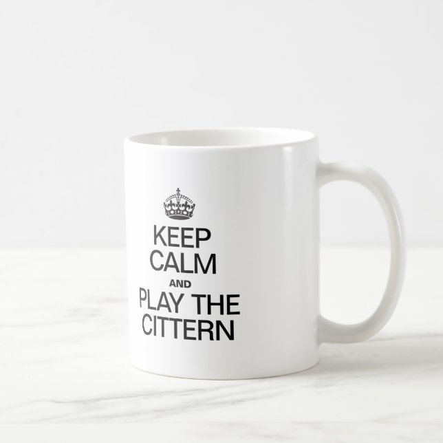 TAZA DE CAFÉ MANTENGA LA CALMA Y JUEGA EL CIUDADANO (Derecha)