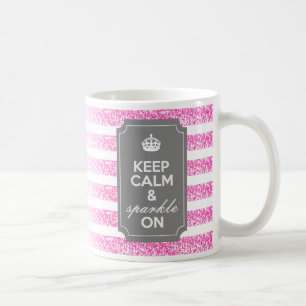 Taza De Café Mantenga la calma y la espuma encendida