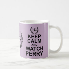 Taza De Café Mantenga la calma y observe el humor legal de Perr
