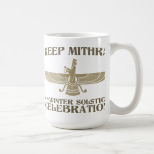 Taza De Café Mantenga Mithra la celebración del solsticio de