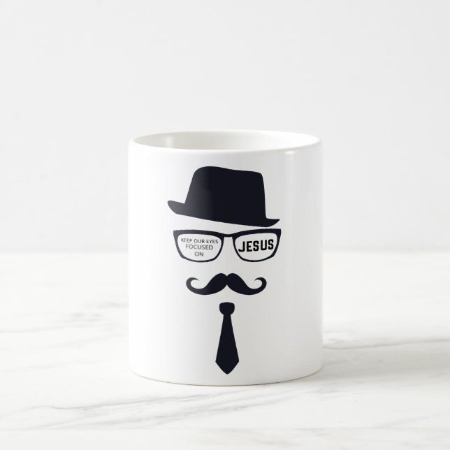 Taza De Café Mantenga nuestros ojos centrados en Jesús (Centro)