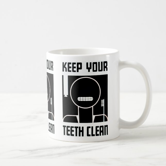 Taza De Café Mantenga sus dientes limpios (Derecha)