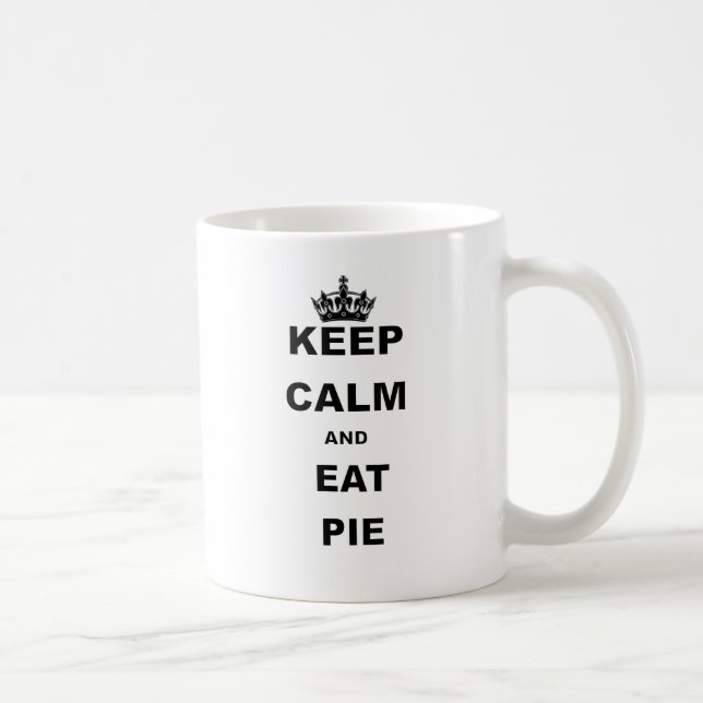 TAZA DE CAFÉ MANTENGA TRANQUILO Y COMA LA EMPANADA (Derecha)