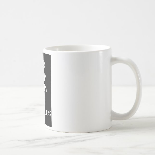 Taza De Café Mantenga tranquilo y guarde los Tarantulas (Derecha)