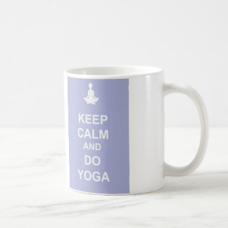 Taza De Café Mantenga tranquilo y haga la yoga