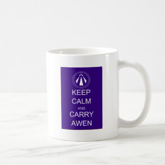 Taza De Café Mantenga tranquilo y lleve Awen